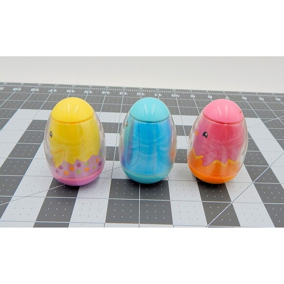 Playskool Weebles Spring Figures Blue Bunny 39 Chick 40 Pink Chick 37 Lot of 3 - Picture 2 of 7